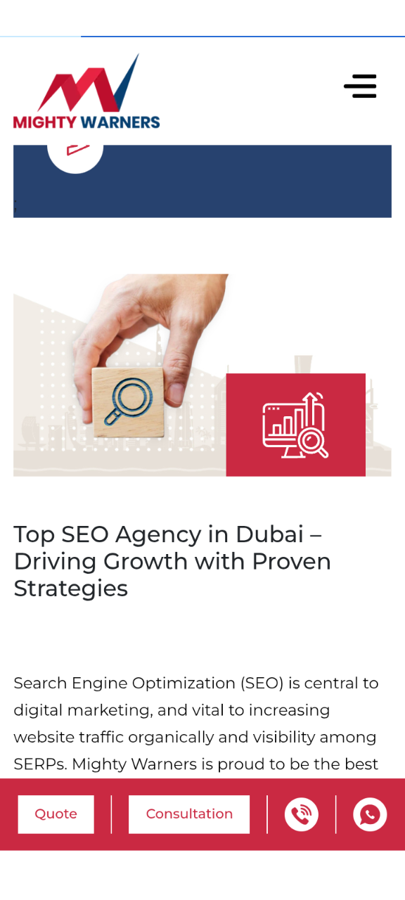Mighty warner: SEO Agency in Dubai